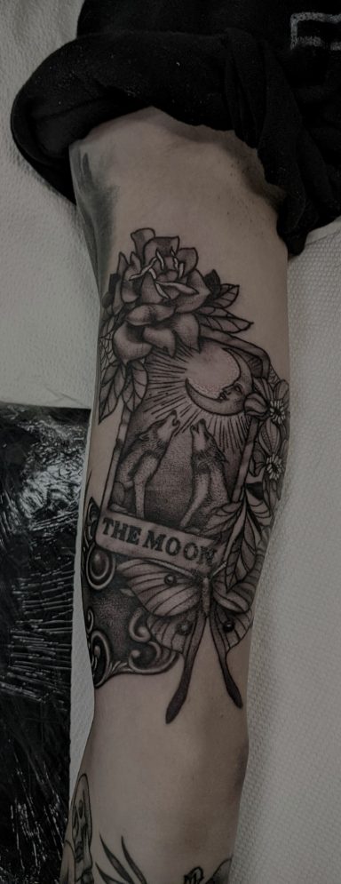 The Moon Tarot Card