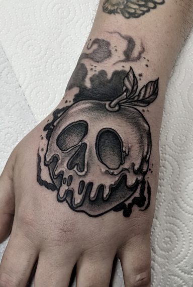 Poison Apple on the Hand