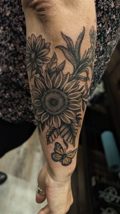 Flowers and Butterflies